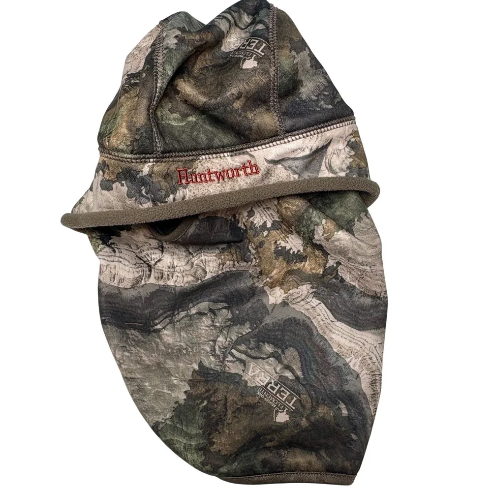 Camo Face Mask Mossy Oak one Size Fleece Lined Huntworth Balaclava WP5615-TERA